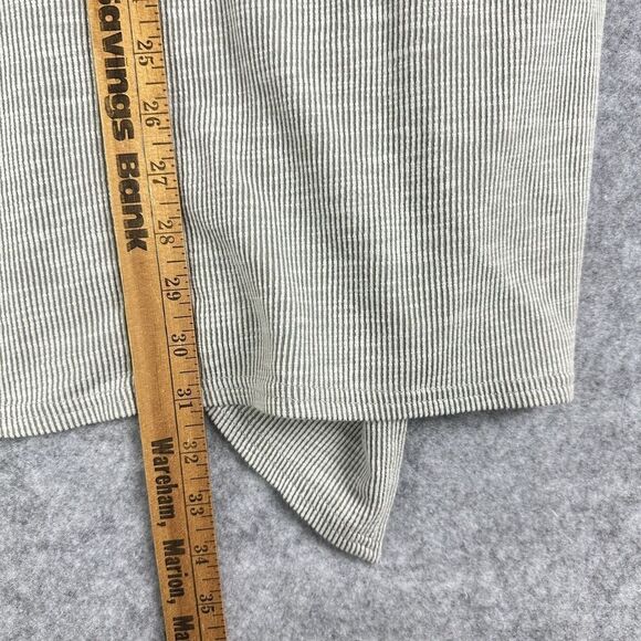 Anthropologie Donni Cardigan Sweater Duster Gray Striped OSFA One Size S M L XL - Picture 13 of 15